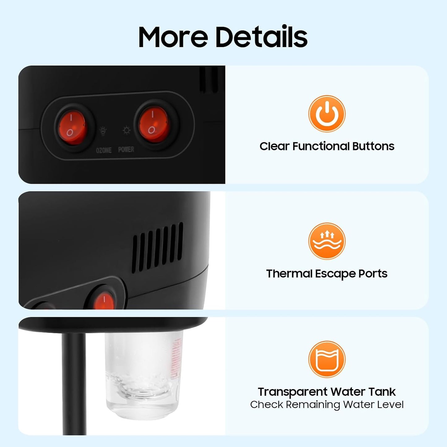 Professional Facial Steamer, Hot Ozone Face Steamer on Wheels for Facial, Adjustable Height, 360° Rotatable Nozzle, Vaporizador Facial Steamer for Esthetician, Height Adjustable, SPA at Home (Black)