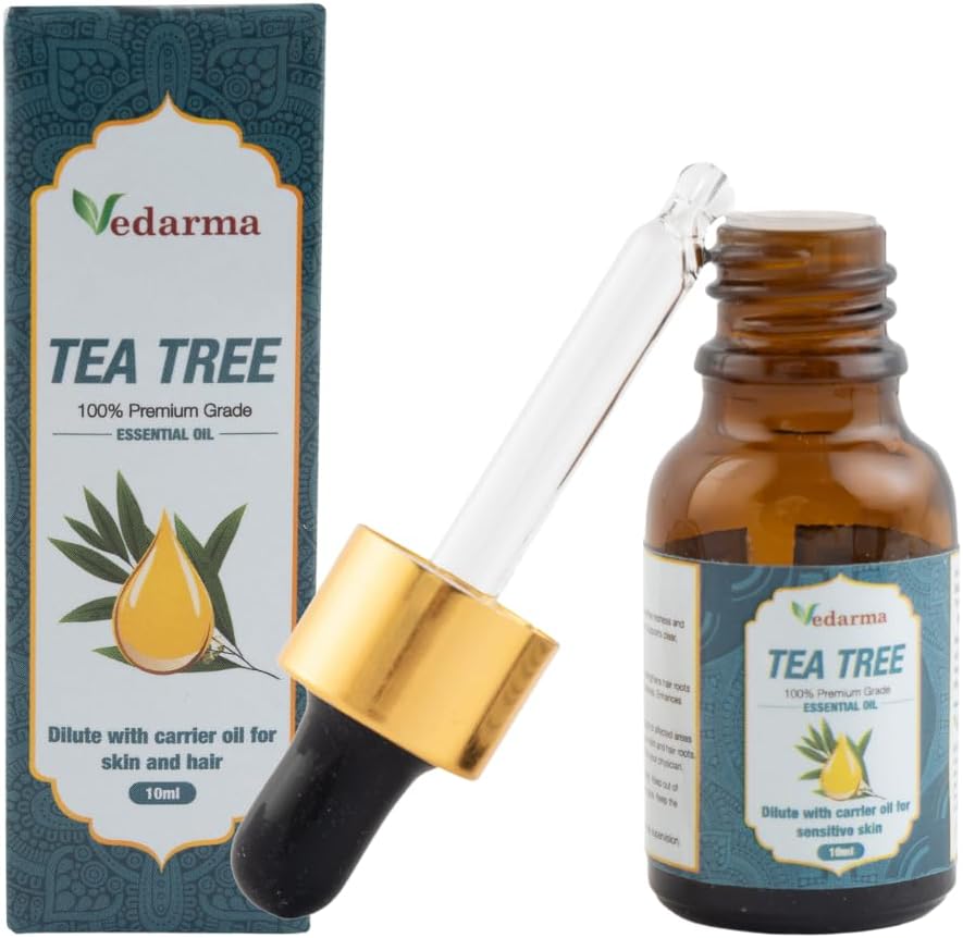 Tea Tree Essential Oil, 100% Pure and Natural, for Skin and Hair Care 10ml