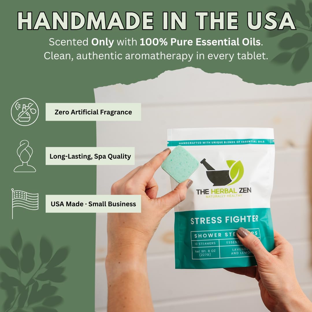Aromatherapy Shower Steamer Gift Set - USA Made Mothers Day Gift for Mom - Shower Bomb Tablets Made with Soothing Natural Essential Oils - Relaxation Gift for Women and Men