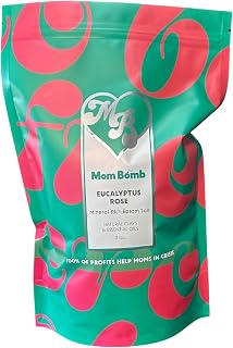 Mom Bomb Eucalyptus and Rose Epsom Salt Bath Soak – Natural Magnesium Salt with Essential Oils – Relaxing Aromatherapy for Stress Relief, Muscle & Foot Soak – Made in USA, 3 lbs