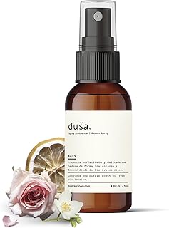 Dusa Baies Room Spray Linen Spray - 2 oz - Natural Air Freshener & Linen Mist for Home - Ultimate Home Fragrance, Bed Room Essentials & Soothing Fabric - Eco-Friendly Odor Eliminator w/Aromatherapy