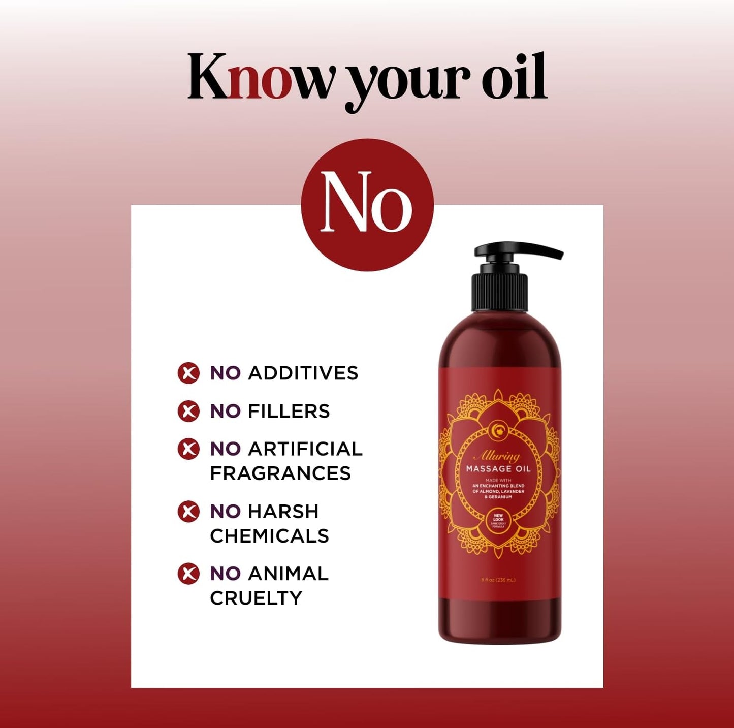 Relaxing Massage Oil for Massage Therapy - Aromatherapy Full Body Massage Oil with Enchanting Lavender Ylang Ylang Orange and Geranium Essential Oils - Naturally Scented Vegan Non GMO & Gluten Free