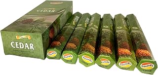 Govinda Premium Incense - 120 Masala Coated Incense Sticks, Cedar Scent