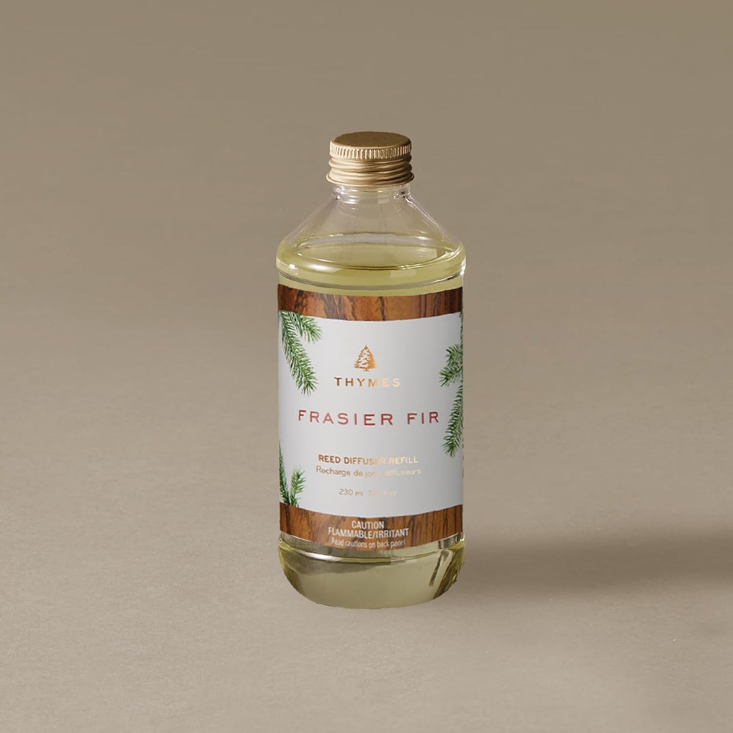 Thymes Reed Diffuser Oil Refill – Fragrance Oil for Diffuser Refill – Flameless Home Fragrance Products – Home Luxury Scents with Notes of Crisp Fir, Cedarwood & Sandalwood (Frasier Fir, 7.75 fl oz)