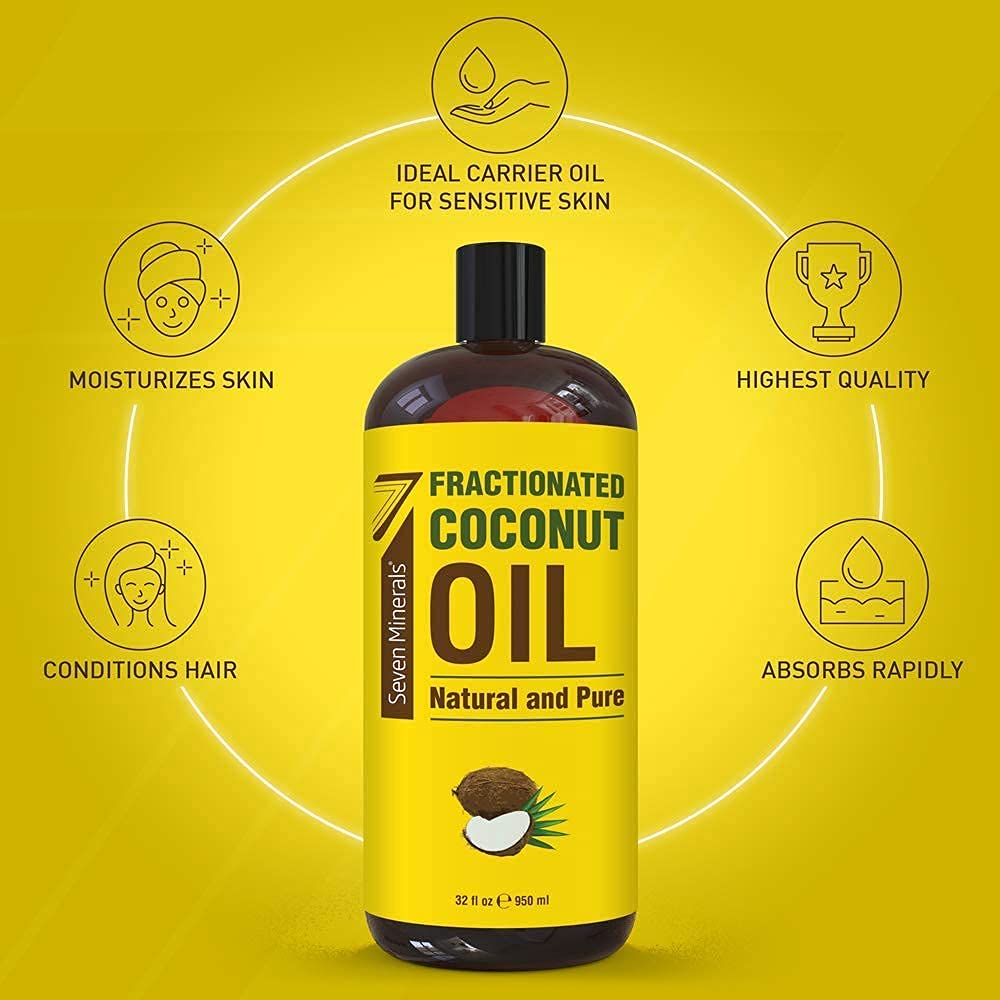 Seven Minerals Pure Fractionated Coconut Oil & Pure Grapeseed Oil