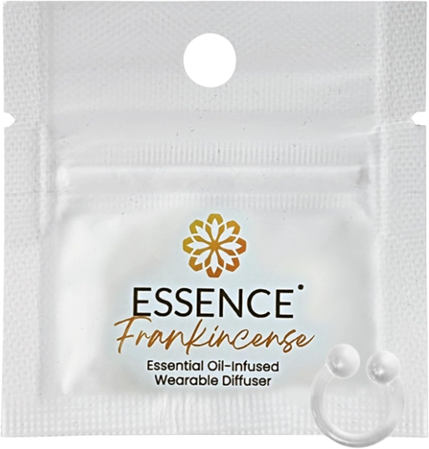 Essence Wearable Aromatherapy Nasal Diffuser – Frankincense Essential Oil Nose Ring Silicone Inhaler for Stress & Mood Support - Made in USA & Travel-Friendly