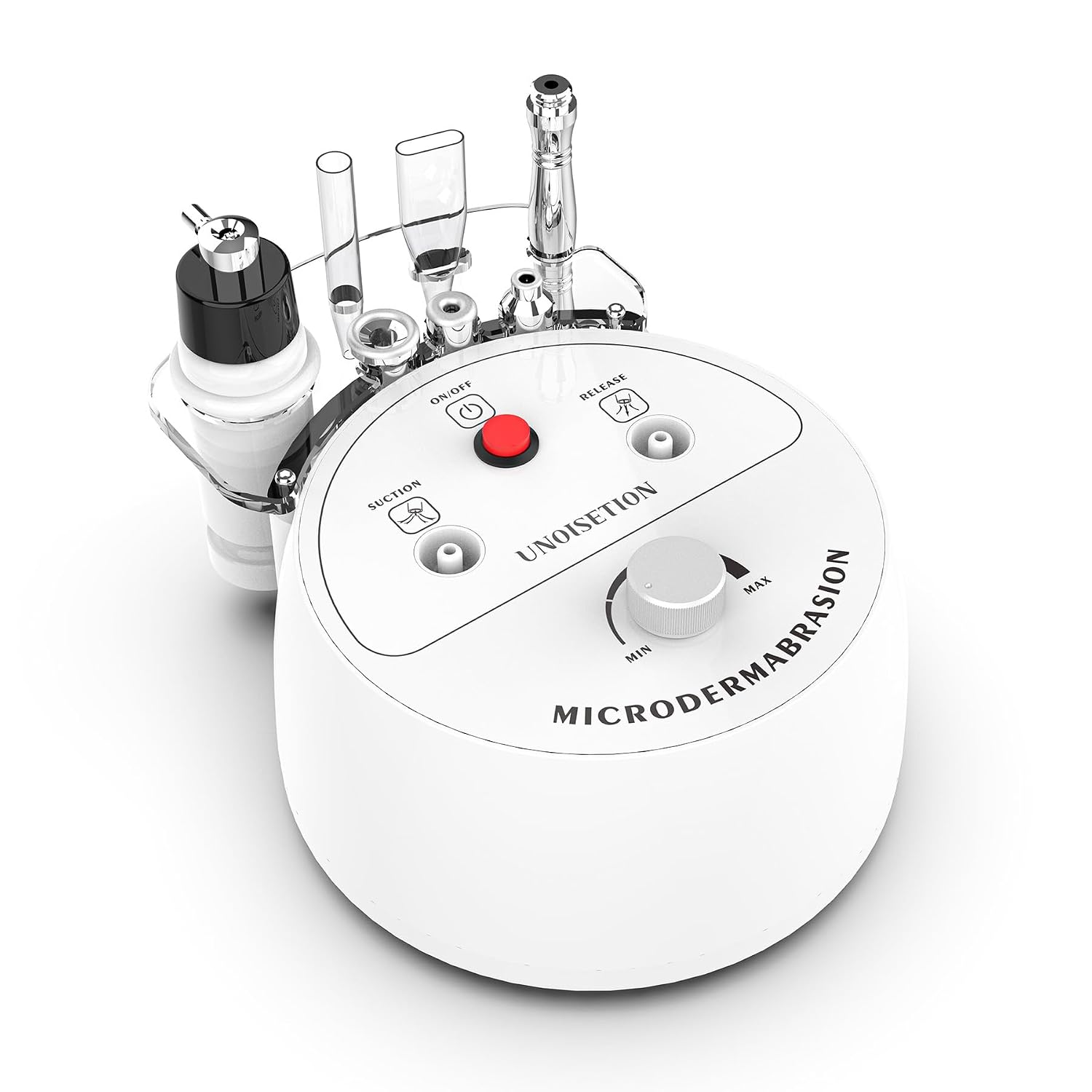 UNOISETION Beginner-Friendly 3-in-1 Diamond Microdermabrasion Machine, Gentle Low Noise At-Home Facial Care Device for for Exfoliation & Blackhead Removal