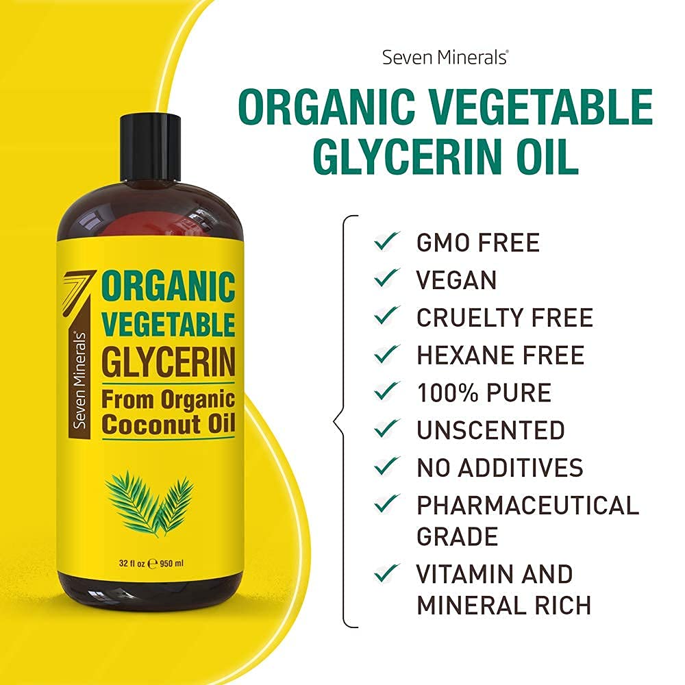 Seven Minerals Organic Vegetable Glycerin & Pure Sweet Almond Oil