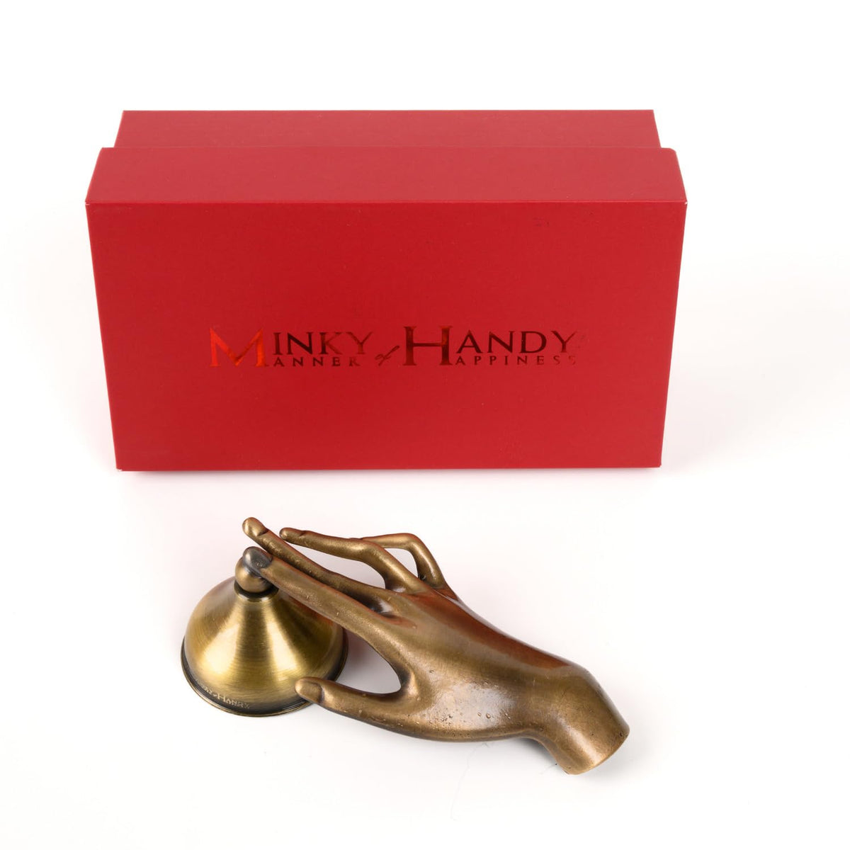 Elegant Hand-Shaped Brass Candle Snuffer