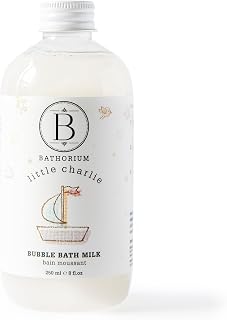 Bathorium Little Charlie Bubble Bath Milk, Gentle & Nourishing for Babies, Enriched with Coconut Milk & Oatmeal, Safe for Sensitive Skin, 8 fl.oz