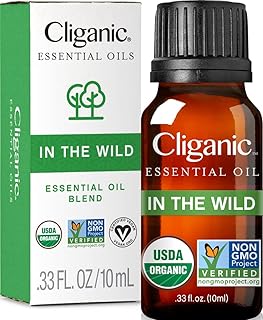 Cliganic in the Wild Essential Oil Blend - Organic, Natural Aromatherapy Oil for Diffuser Steam Distilled | Non-GMO Verified