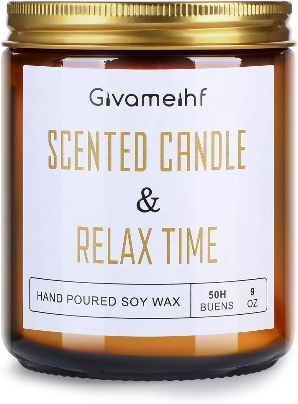 GIVAMEIHF Lavender Scented Candle 9 oz, Fall Candles,Natural Soy Wax Candles, Autumn Gifts Set for Women,Jar Scented Candle with up to 50 Hour Burn Time, Relaxing Home Fragrance for Home