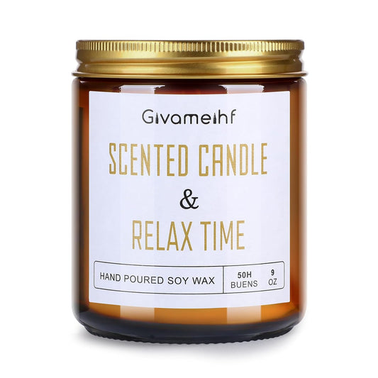 GIVAMEIHF Lavender Scented Candle 9 oz
