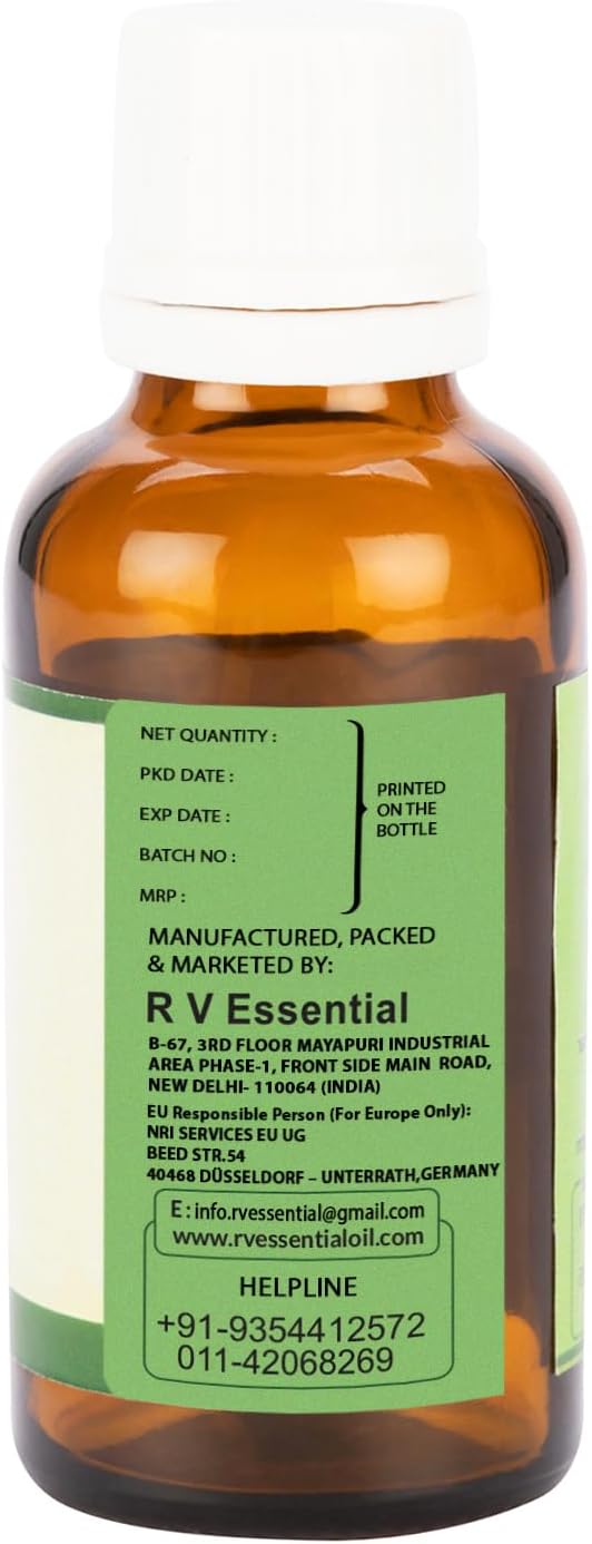 R V Essential Pure Tangerine Essential Oil 5ml (0.169oz)- Citrus Reticulata (100% Pure and Natural Therapeutic Grade)