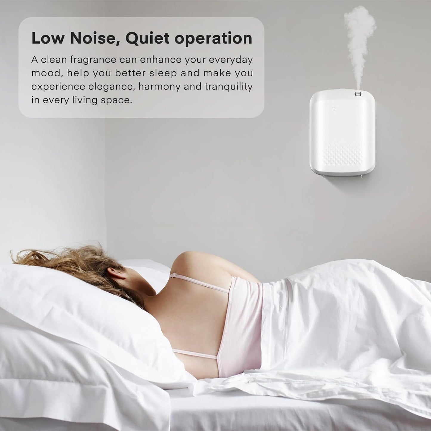 Smart Waterless Diffuser Air Machine, Scent Diffuser with Smart Cold Air Tech, 400ML Capacity and 1500 Sq Ft Coverage, Scent Dispenser for Large Room, Offices, Hotel and Spa