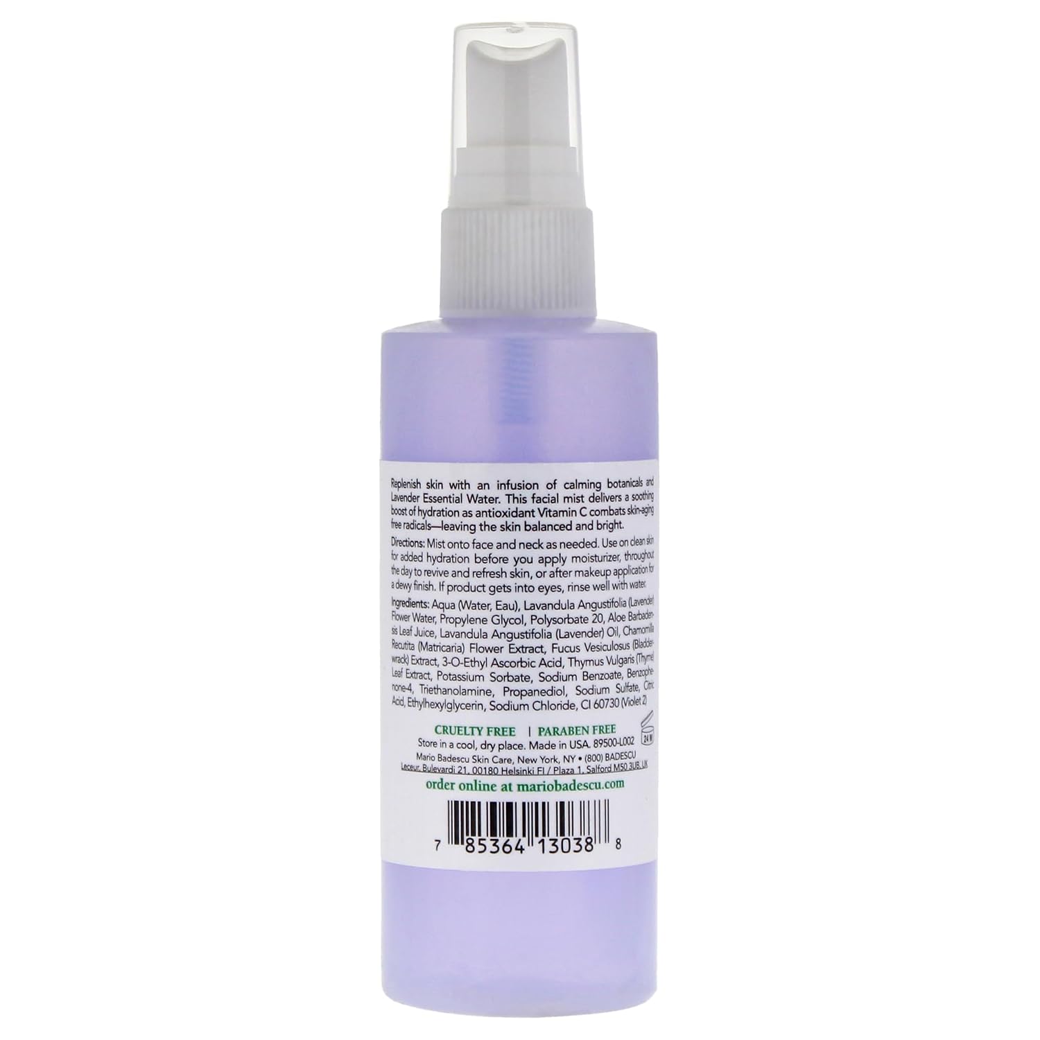 Mario Badescu Facial Spray with Aloe, Chamomile and Lavender for All Skin Types | Face Mist that Hydrates and Restores Balance & Brightness