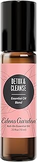 Edens Garden Detox & Cleanse Essential Oil Roll-On Blend- 100% Pure Premium Grade, Natural, Therapeutic, Aromatherapy, Kid & Skin Safe, The Best for Health, Wellness Pre-Diluted 10 ml (.33 fl oz)