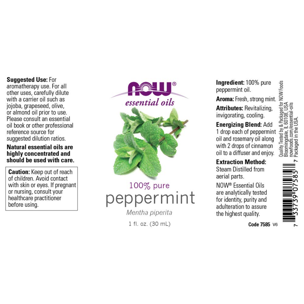 3-Pack Variety of NOW Essential Oils: Pure & Natural Blend - Lavender, Eucalyptus, Peppermint