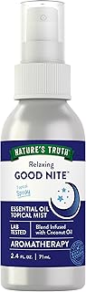 Nature's Truth Good Nite Essential Oil Mist | 2.4 fl oz | Calming Blend | for Topical Use, Yoga, & Aroma Spray