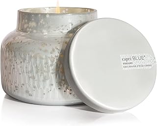 Capri Blue Holiday Mercury Jar Candle - Luxury Scented Candles for Home Decor - Long Lasting Soy Wax Blend- Decorative Jar for Holidays - Signature (Volcano, 19 oz)