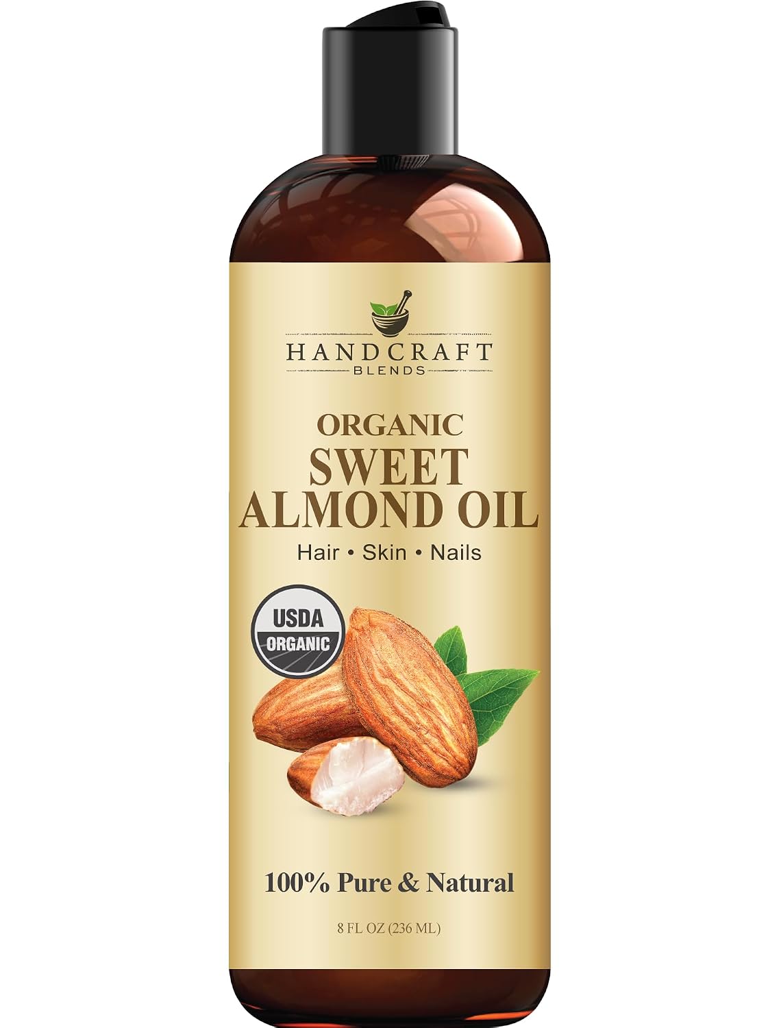 Handcraft Blends Organic Sweet Almond Oil - 8 Fl Oz
