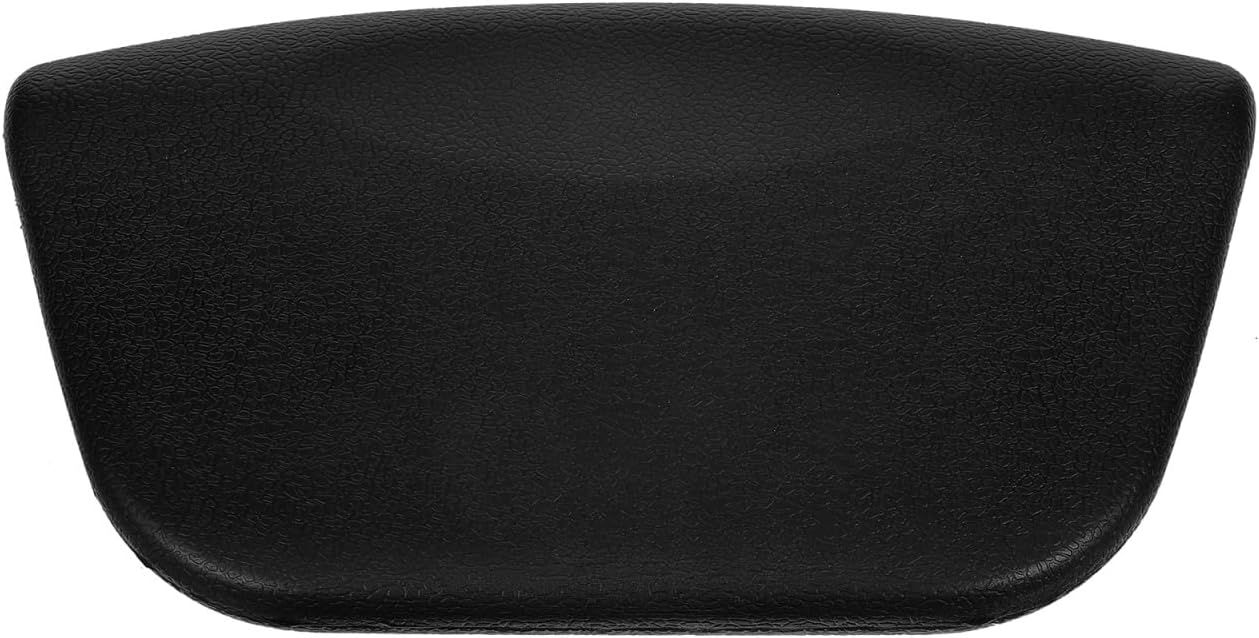 Healifty Bath Pillow for Tub with Suction Cups Removable Pu Headrest Cushion Neck and Back Support Waterproof Spa Pillow for Relaxing Soak 4.1 X 2.4 Inch