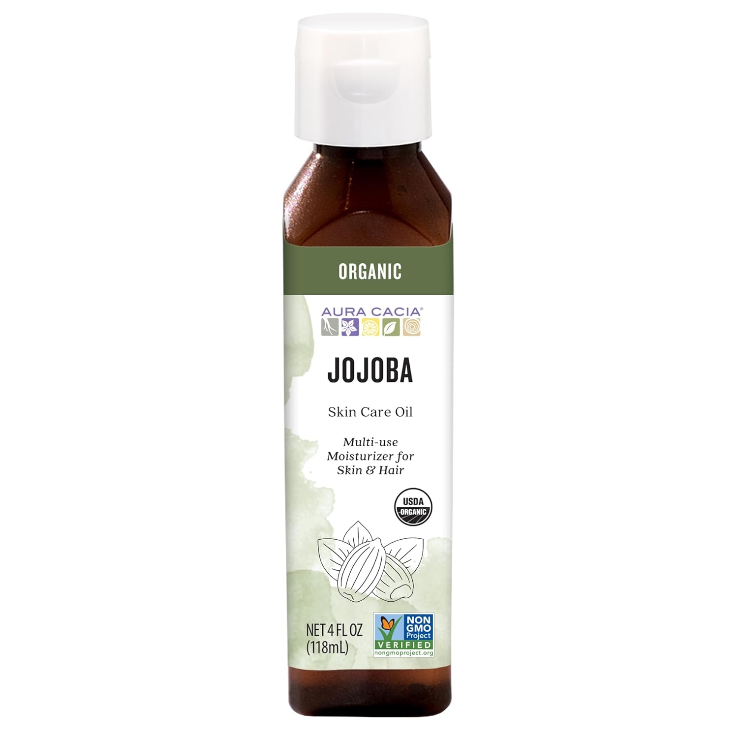 Aura Cacia Organic Skin Care Oil, Balancing Jojoba, 4 Fluid Ounce