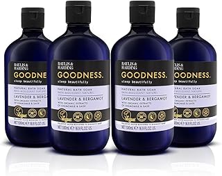 Baylis & Harding Goodness Sleep Lavender & Bergamot Bubble Bath 16.9 fl. oz (Pack of 4) - Vegan Friendly