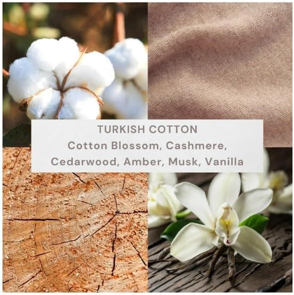 Turkish Cotton Room & Linen Spray, Fresh Home Fragrance Mist for Fabrics & Air-3.38 Fl Oz