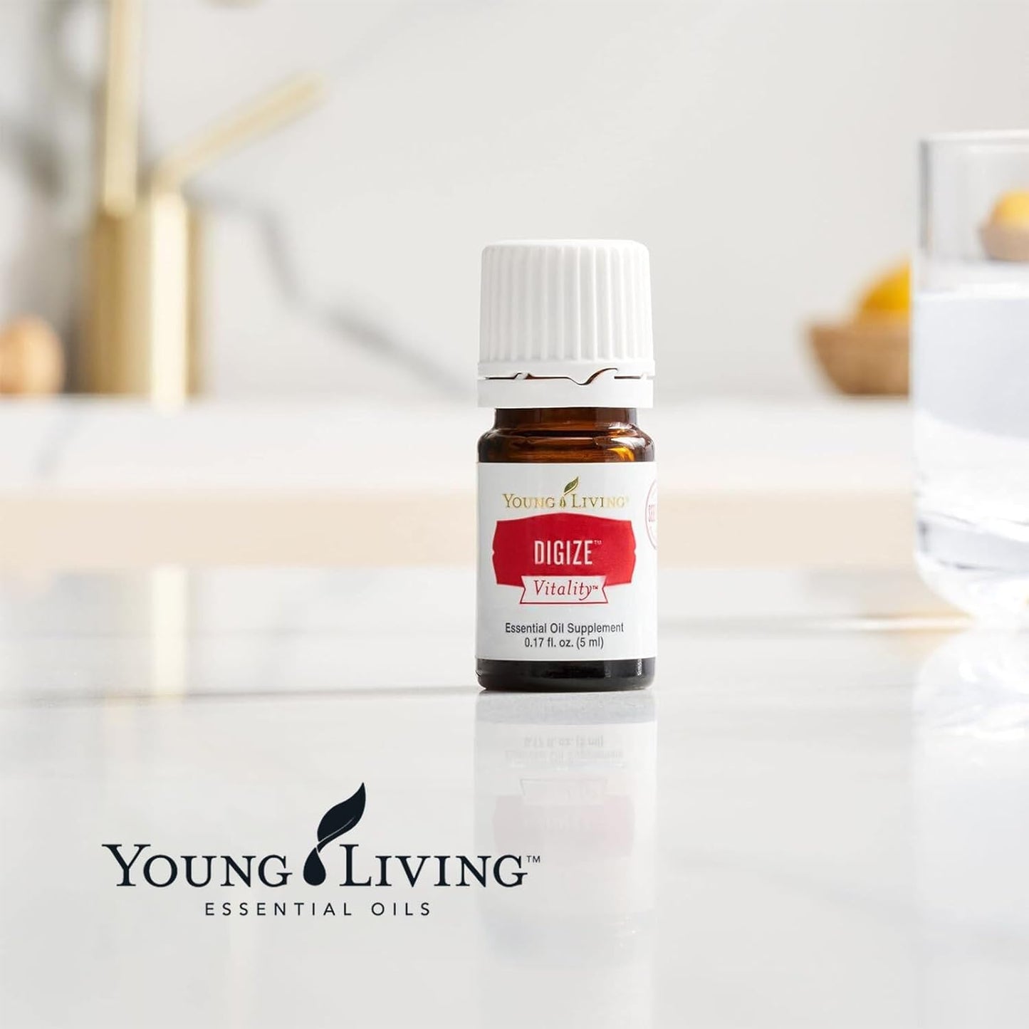Young Living DiGize Essential Oil Blend | 5 ml | Soothing Aromatherapy Experience | Ideal for Diffusion & Massage | Premium Quality | Complex, Calming Aroma for Relaxation