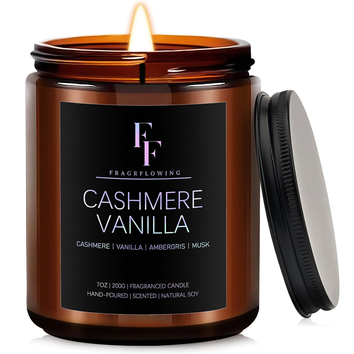 Cashmere Vanilla Scented Candle for Home Soy Wax Candle