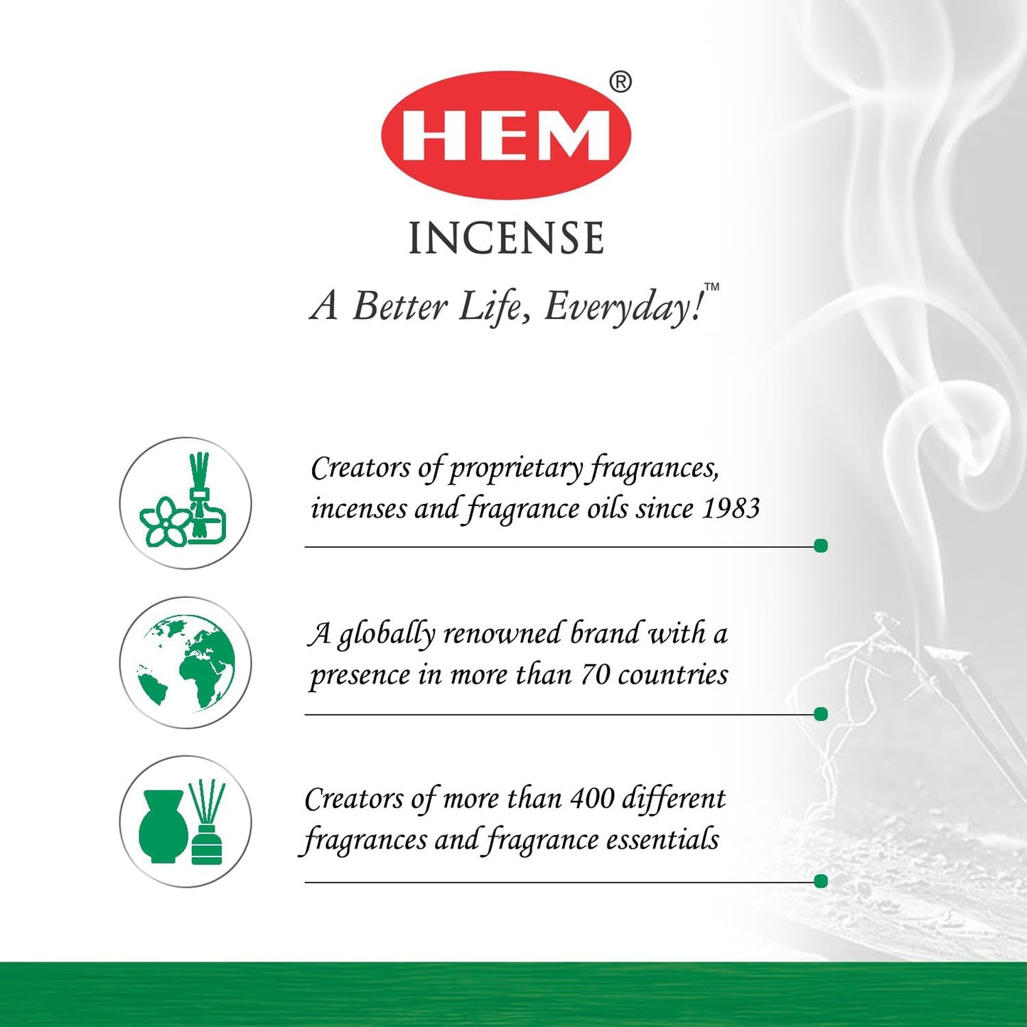 Hem Coconut Incense Sticks (120 Sticks, 6 Boxes Inside) - 9 Inches Long, 20g per Box - Perfect for Meditation, Rituals & Cleansing