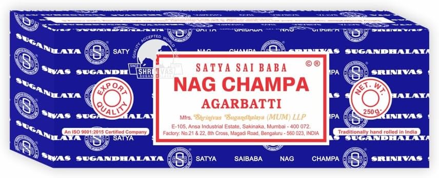 Satya Sai Baba Nag Champa Incense Sticks 250g (Worlds Largest Exported Incense)