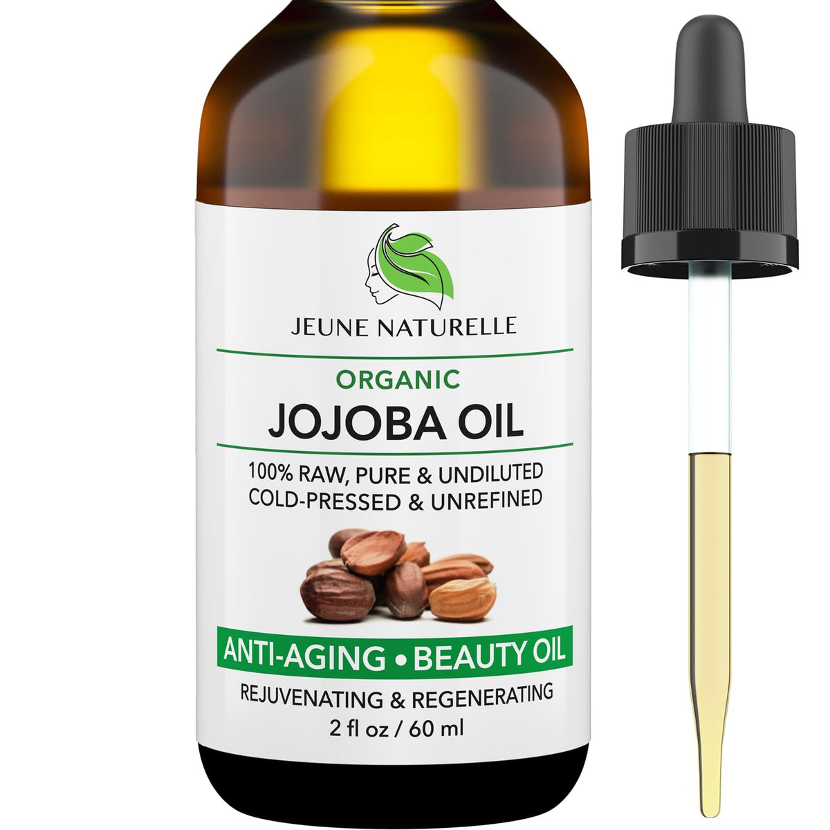 Jeune Naturelle Jojoba Oil Organic Cold Pressed - 100% Pure