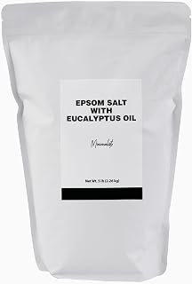Minimalist Epsom Salt with Eucalyptus Oil, Perfect for Scented Baths and Soaks, Packaged for Convenience in a Refillable Bag (80 Ounce)