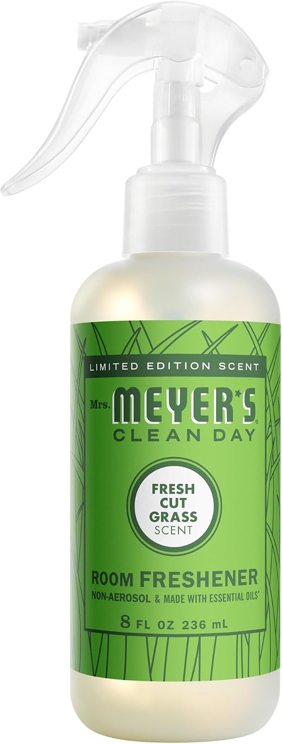 MRS. MEYER'S CLEAN DAY Room Spray, Fresh Cut Grass Scent, 8 Fl Oz Bottle