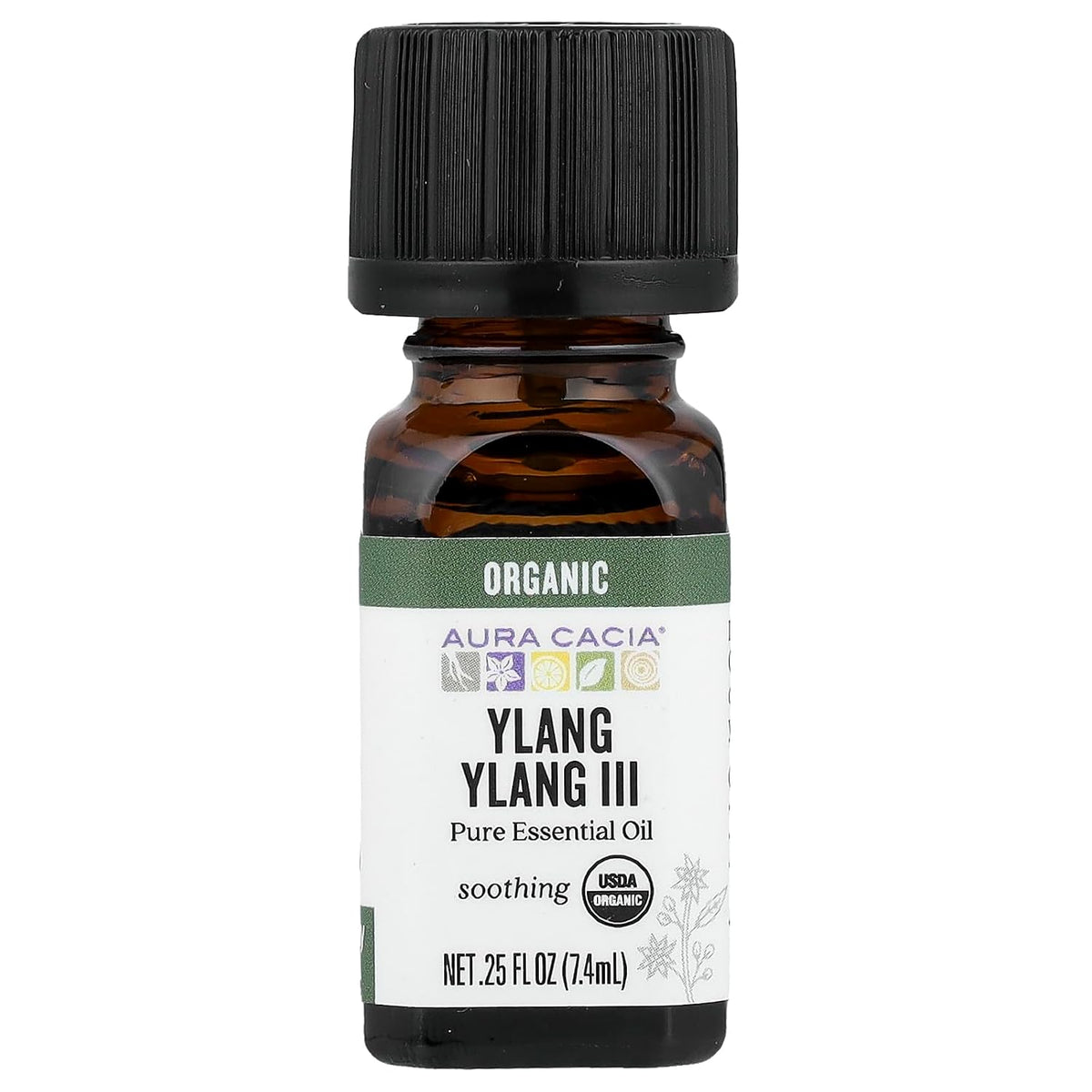 Aura Cacia Organic Ylang Ylang Essential Oil (1x.25 Oz)