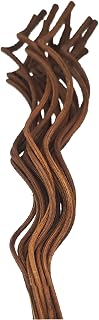 20PCS 11 inch Wavy Reed Diffuser Sticks, Rattan Fragrance Refill Sticks for Home and Office Aromatherapy (Dark Brown)