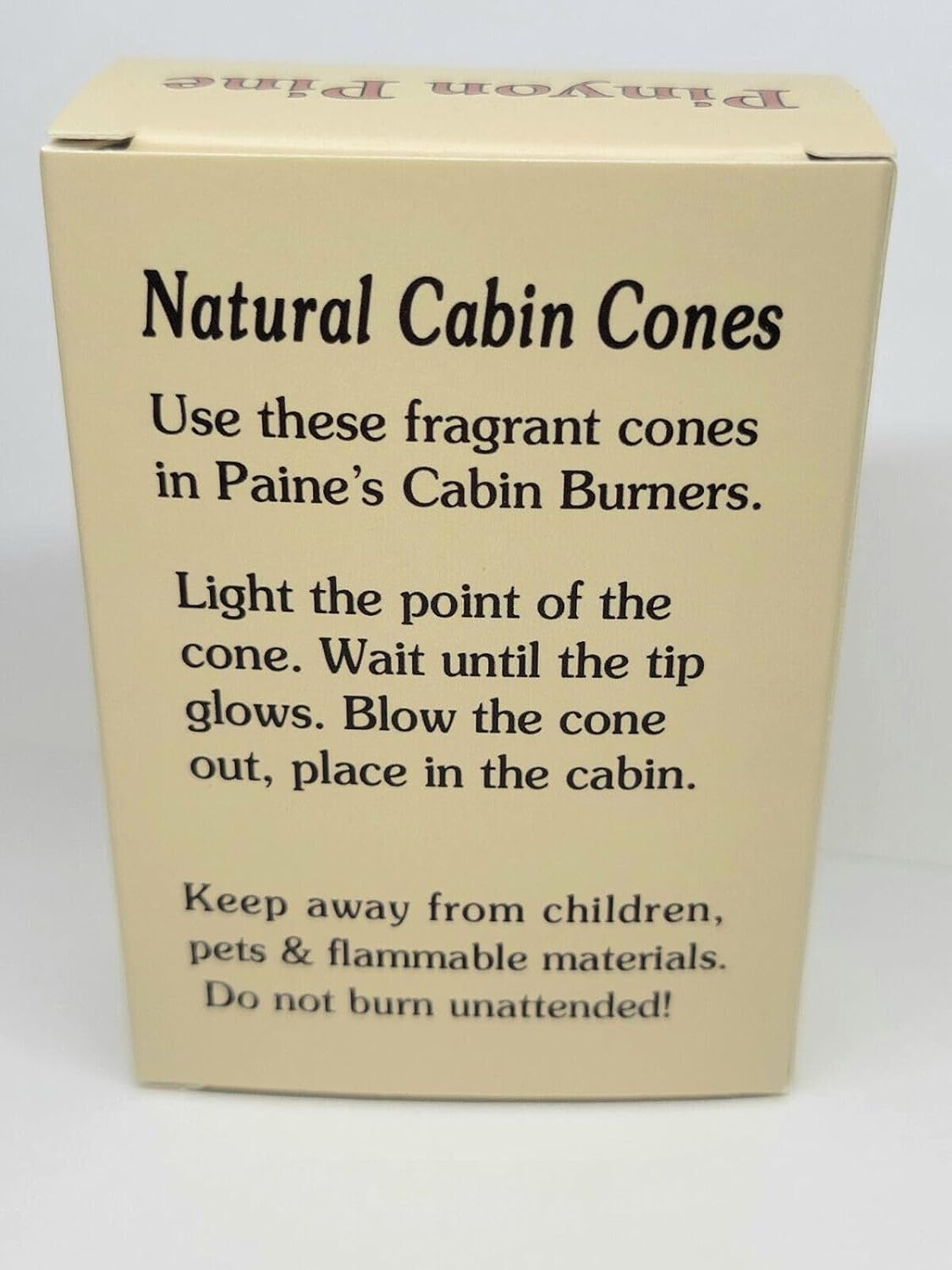 Balsam Fir #25 Incense Log Cabin Cones Paine's Maine USA Christmas Tree Campfire