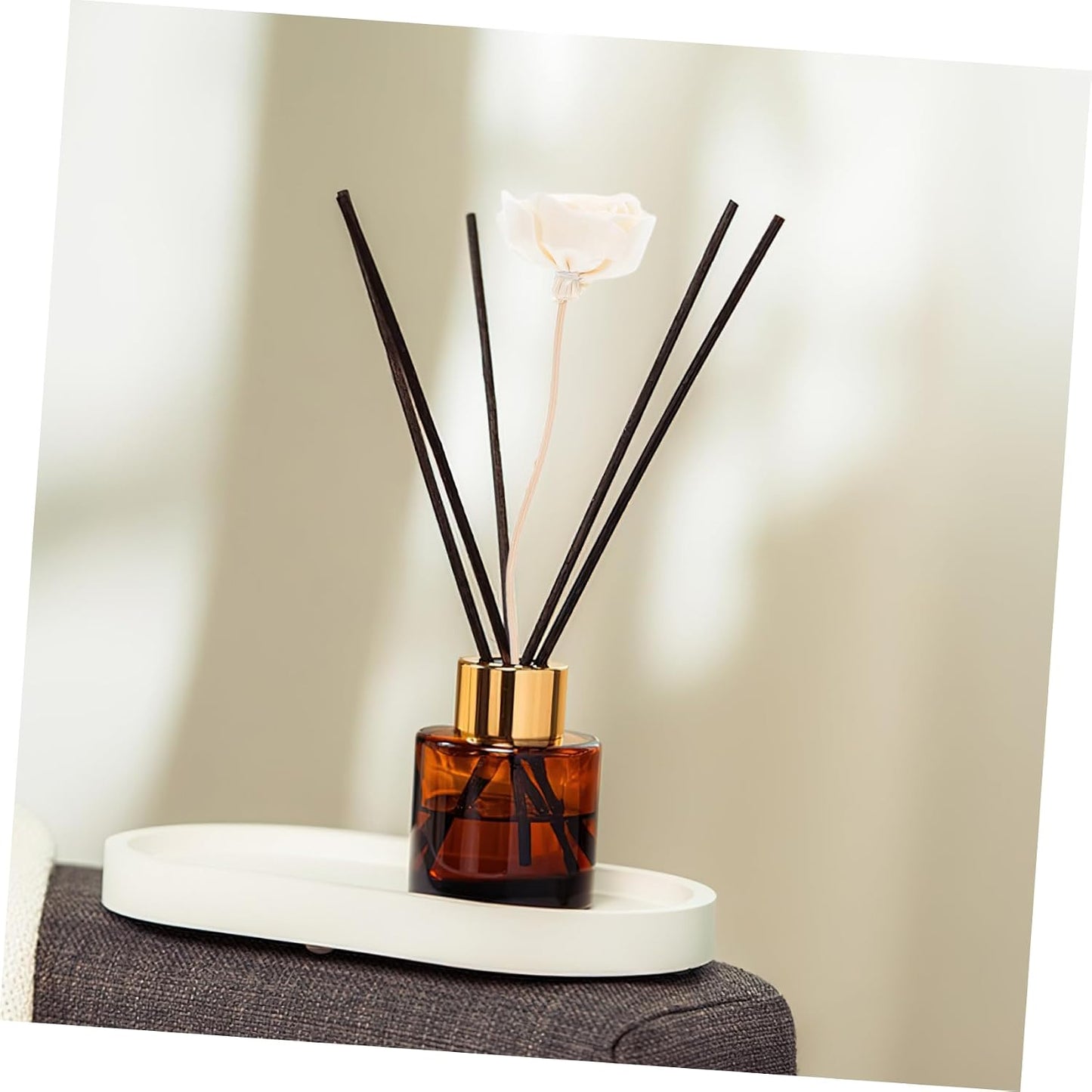 Zerodeko 2pcs Dried Floral Fragrance Diffuser Sticks Decorative Rattan Aroma Flowers for Home and Office Effortless Scent Diffusion Stylish Home Decor