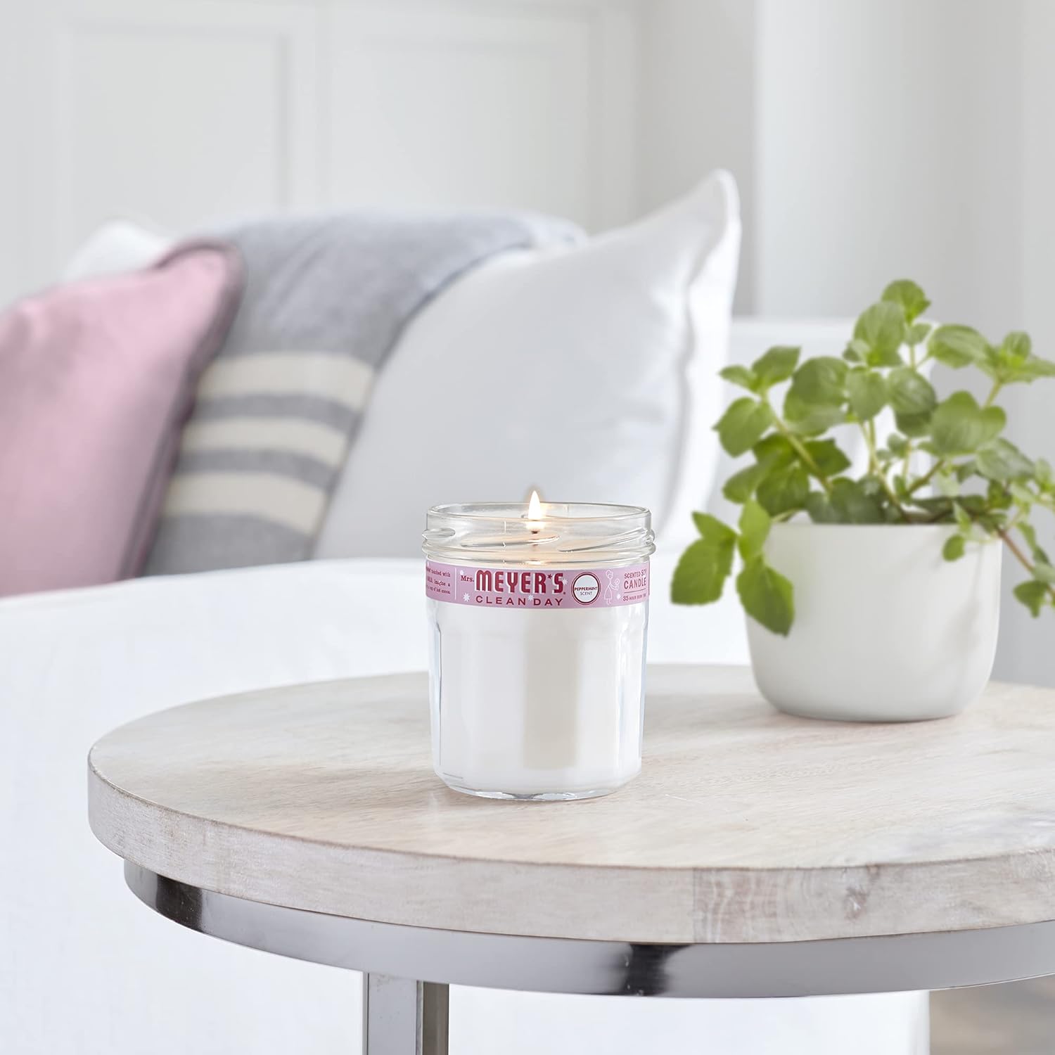 Mrs Meyer's Candle Peppermint with Sleeve (7.2 Oz, Pack - 1)
