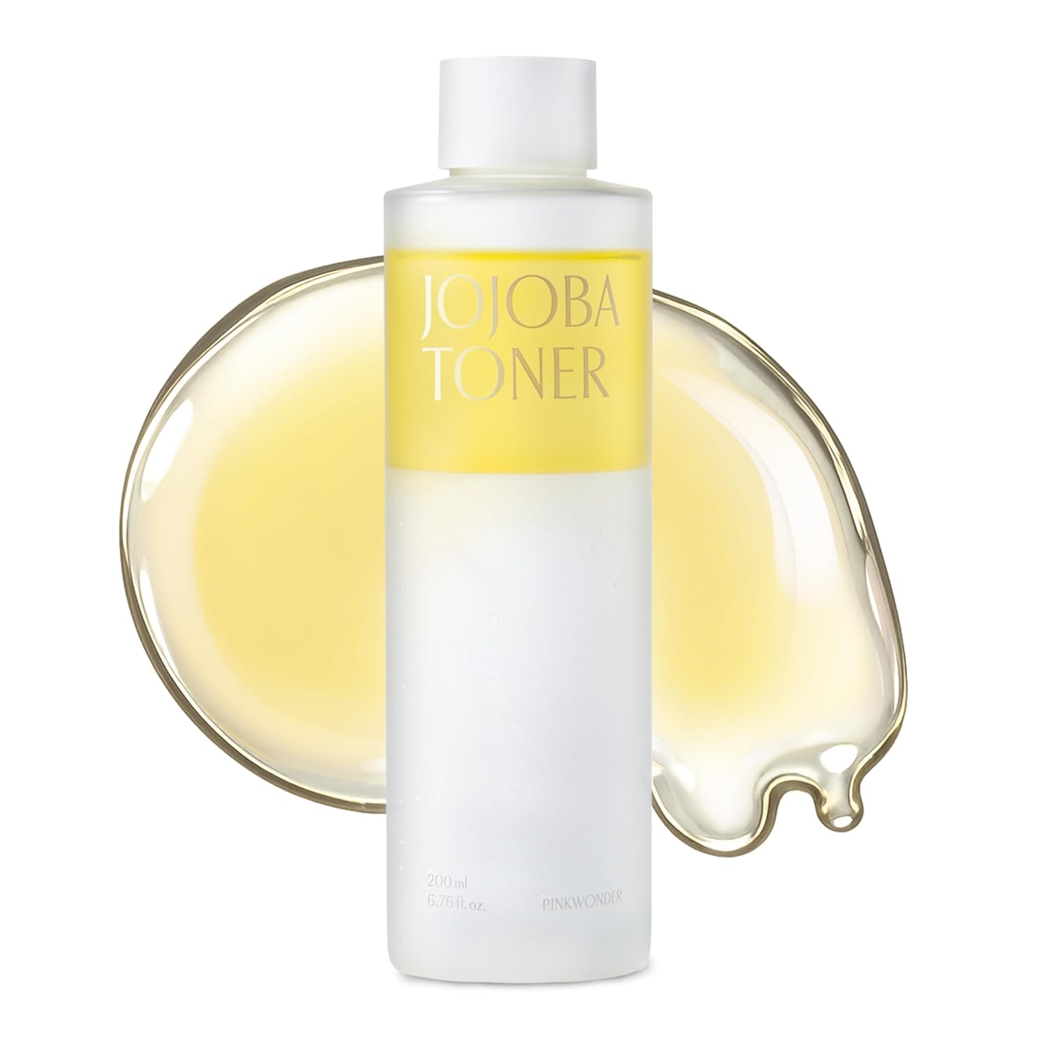 PINKWONDER USDA Organic 100% Pure Jojoba Oil Toner | Hydrating Essence for Skincare | Korean Facial Toner with Jojoba Oil & Wild Strawberry Leaf Extract (6.76oz)