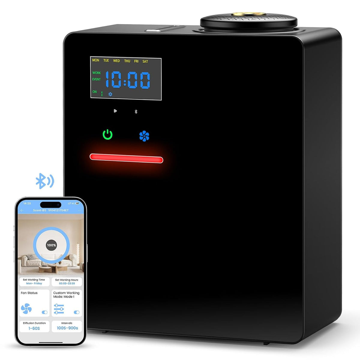 Waterless Essential Oil Diffuser 5000 Sq.Ft Coverage for Large Home