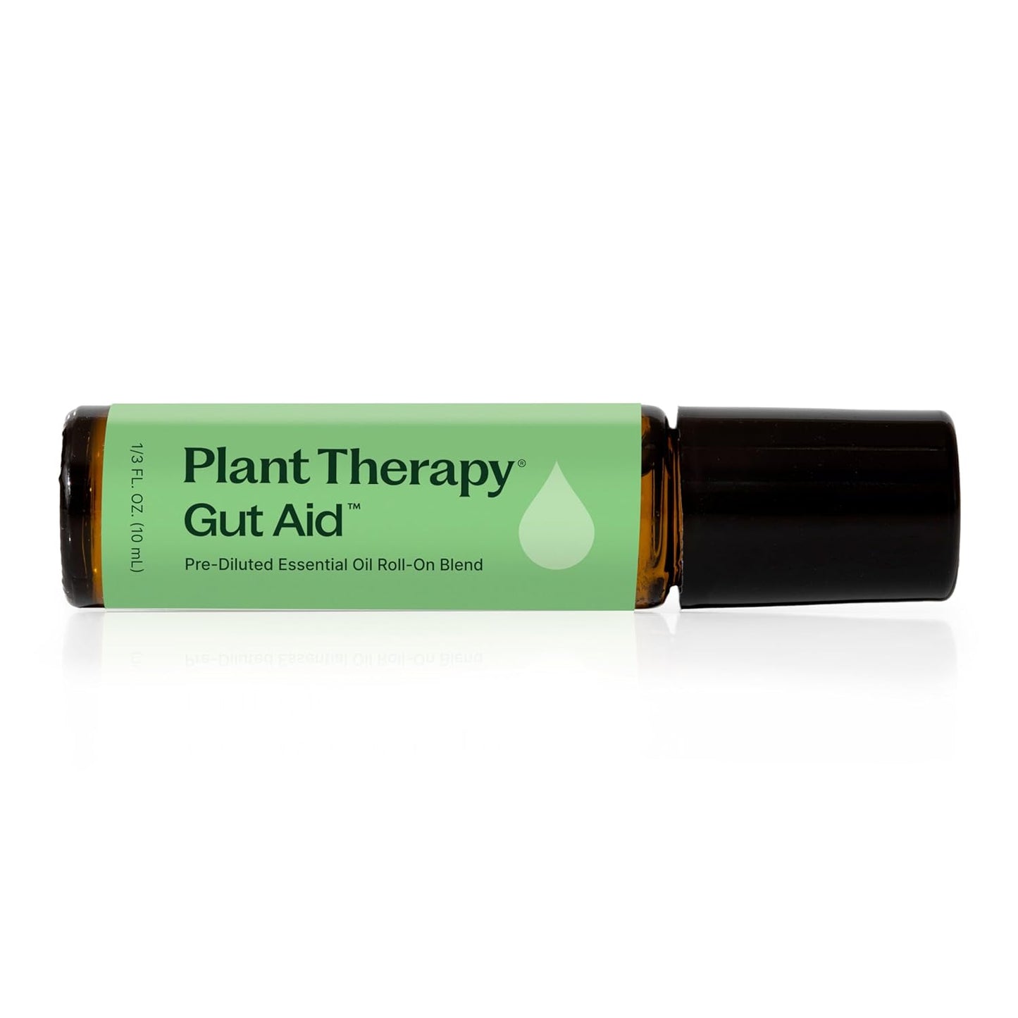 Plant Therapy Gut Aid Essential Oil Blend Roll-On 10 mL (1/3 oz) 100% Pure, Pre-Diluted Roll-On, Supports Healthy Digestion, Ready for Topical Application
