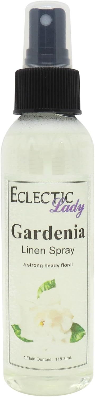 Gardenia Linen Spray, 8 oz, For Bed, Fabric & Pillow