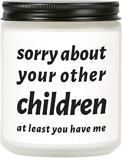 Mothers Day Gifts for Mom from Daughter Son, Funny Moms Birthday Gift Ideas - Lavender Scented Soy Wax Candle