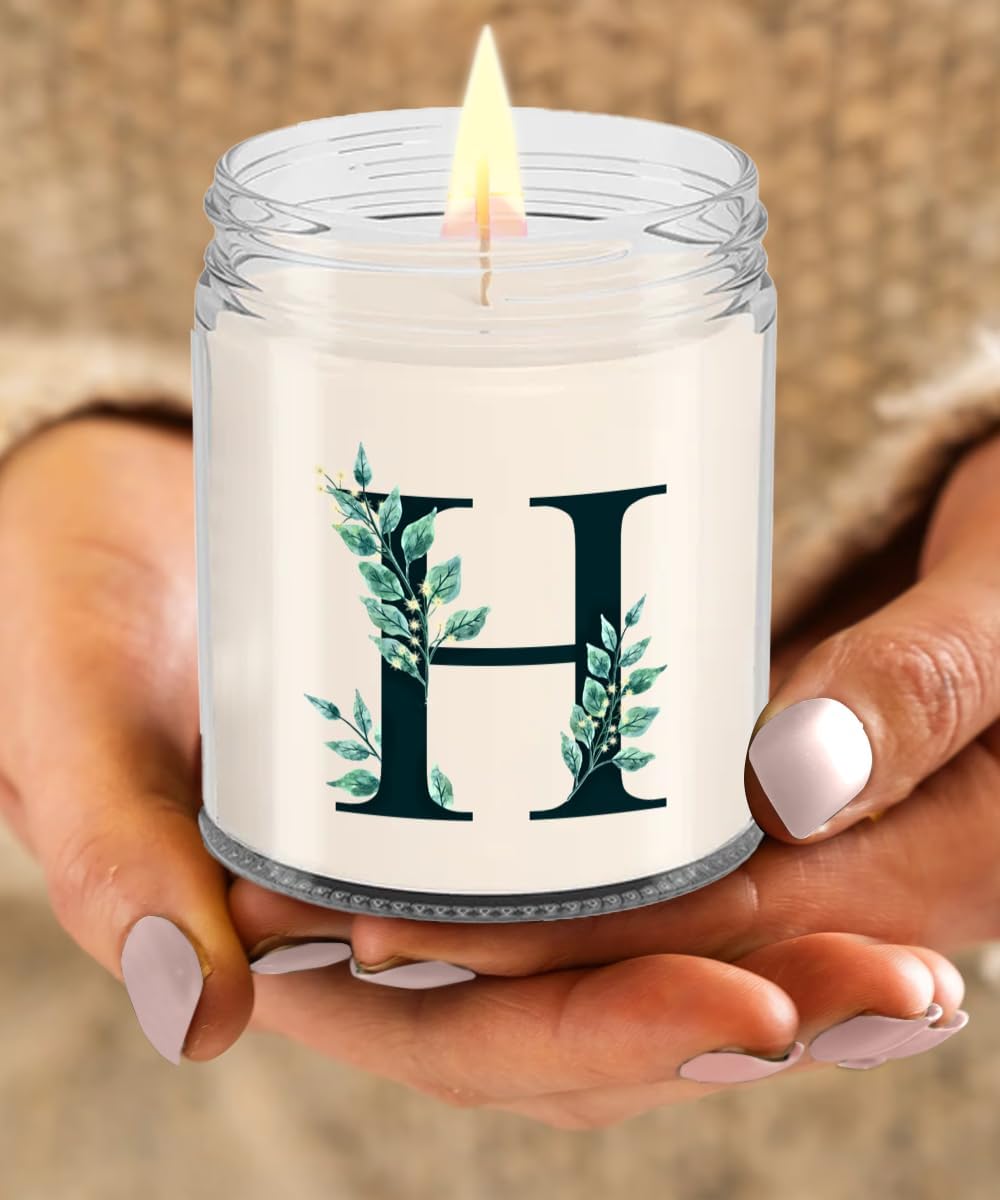Monogram Letter H Candle Initial Letter H Candle Men, Birthday Wedding farewell Gift Initial H Gifting Ideas