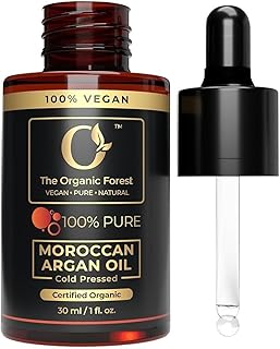 100% Plant Based Argan Oil - Moroccan Oil for Hair and Skin - Pure, Cold-Pressed, Natural - Best Argan Oils for Frizzy Hair, Face and Body - Pure Oils of Morocco - Hydrating and Nourishing