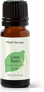 Plant Therapy Lime Twist Summer Essential Oil Blend 10 mL (1/3 oz) Lively & Energetic, Mood-Boosting Sweet Citrus, Sets an Upbeat, Positive Atmosphere