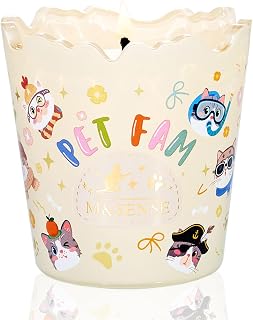 M&SENSE Vanilla Coconut Scented Candles, 5.64 oz, Up to 30-Hour Burn, Aromatherapy Candle Gifts for Women for Bathroom Kitchen Office
